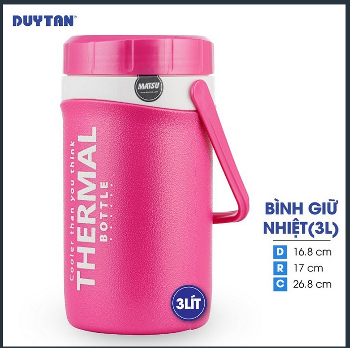 Bình giữ nhiệt nhựa Duy Tân 3 lít (16.8 x 17 x 26.8cm)