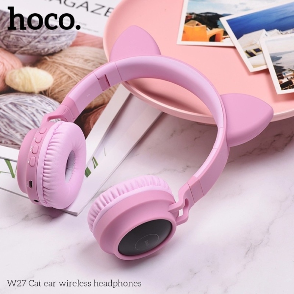 Bảng giá ❡✇☍  Tai nghe mèo chụp tai bluetooth Hoco W27 chính hãng Hoco có đèn phát nhấp nháy Phong Vũ