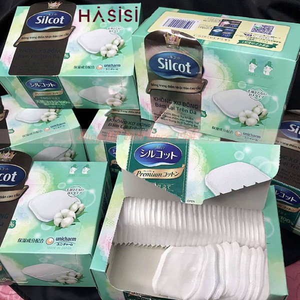 [HCM]Bông .T.ẩ.y. Trang Nhật Bản Silcot Cao Cấp (66 miếng)