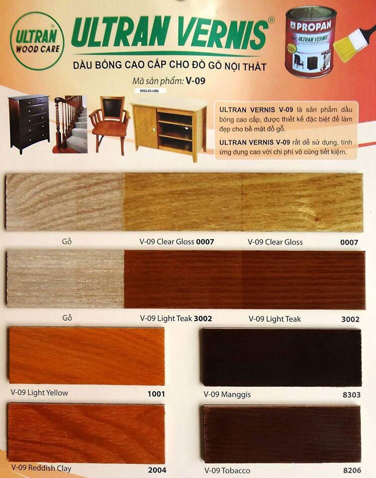 PROPAN - Dầu bóng cao cấp cho đồ gỗ nội thất