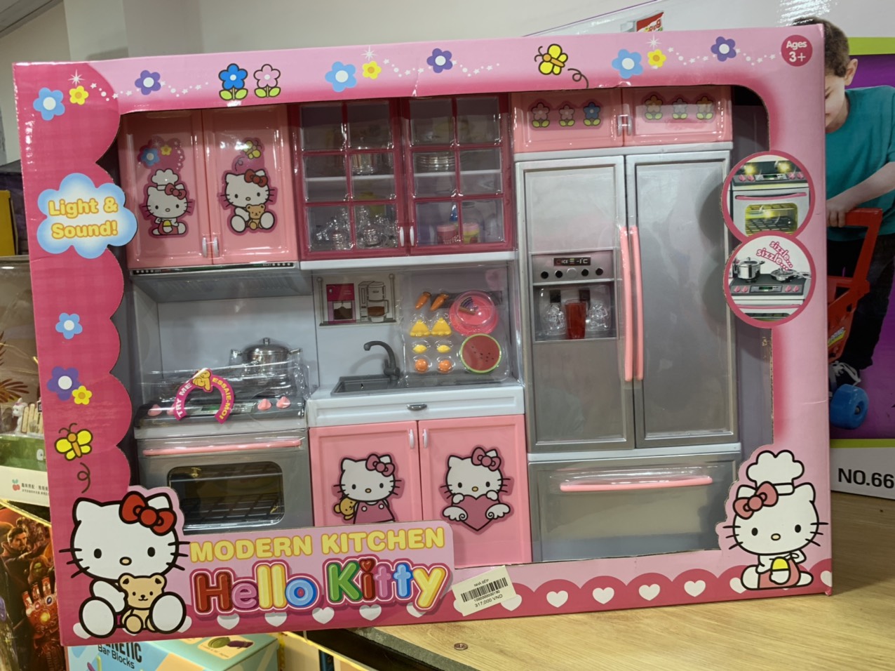 Bộ Đồ Chơi Nhà Bếp Hello Kitty 3 Khoang Cho Bé