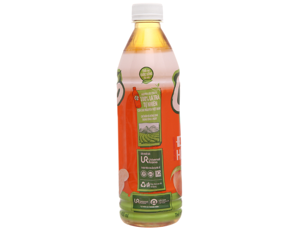 6 chai hồng trà đào C2 455ml