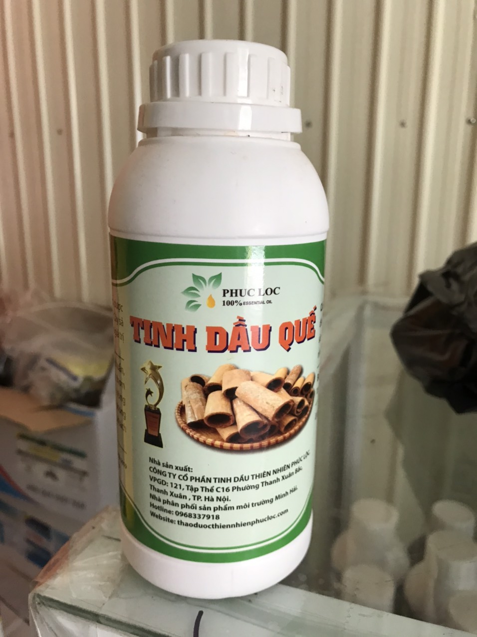 [Hoàn Tiền 10%] Tinh dầu quế Phúc Lộc 500ml tinh dầu đuổi muỗi hương thơm tự nhiên hàng Việt Nam chất lượng cao giúp thư giãn và làm sạch nhà cửa