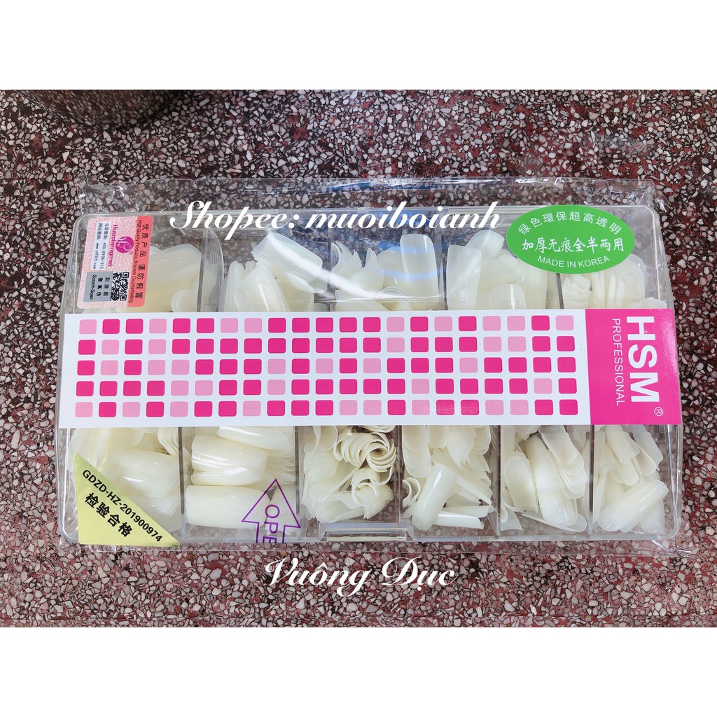 Móng úp HSM Vuông Trơn chuẩn