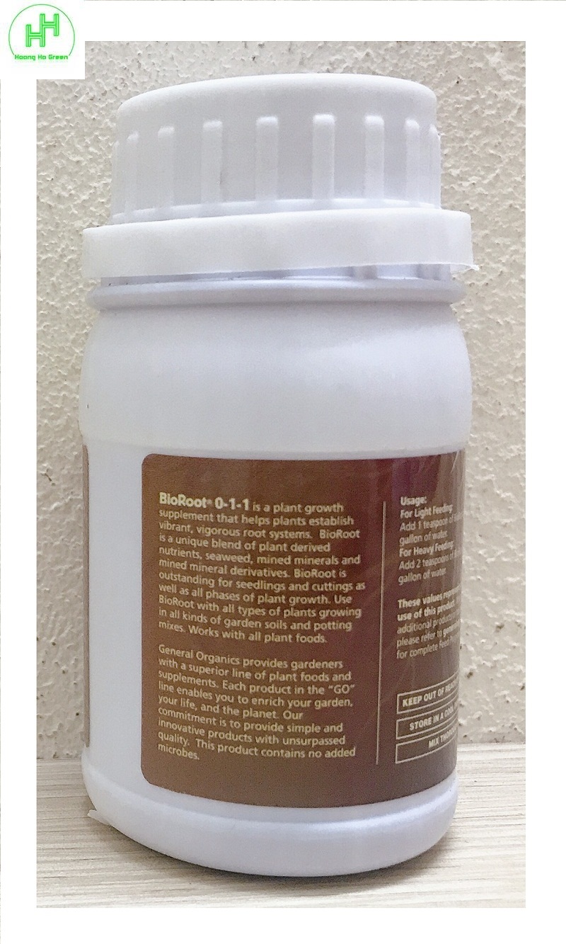 General Organics Bio Root 0-1-1 Root Booster, Thể Tích: 100ml