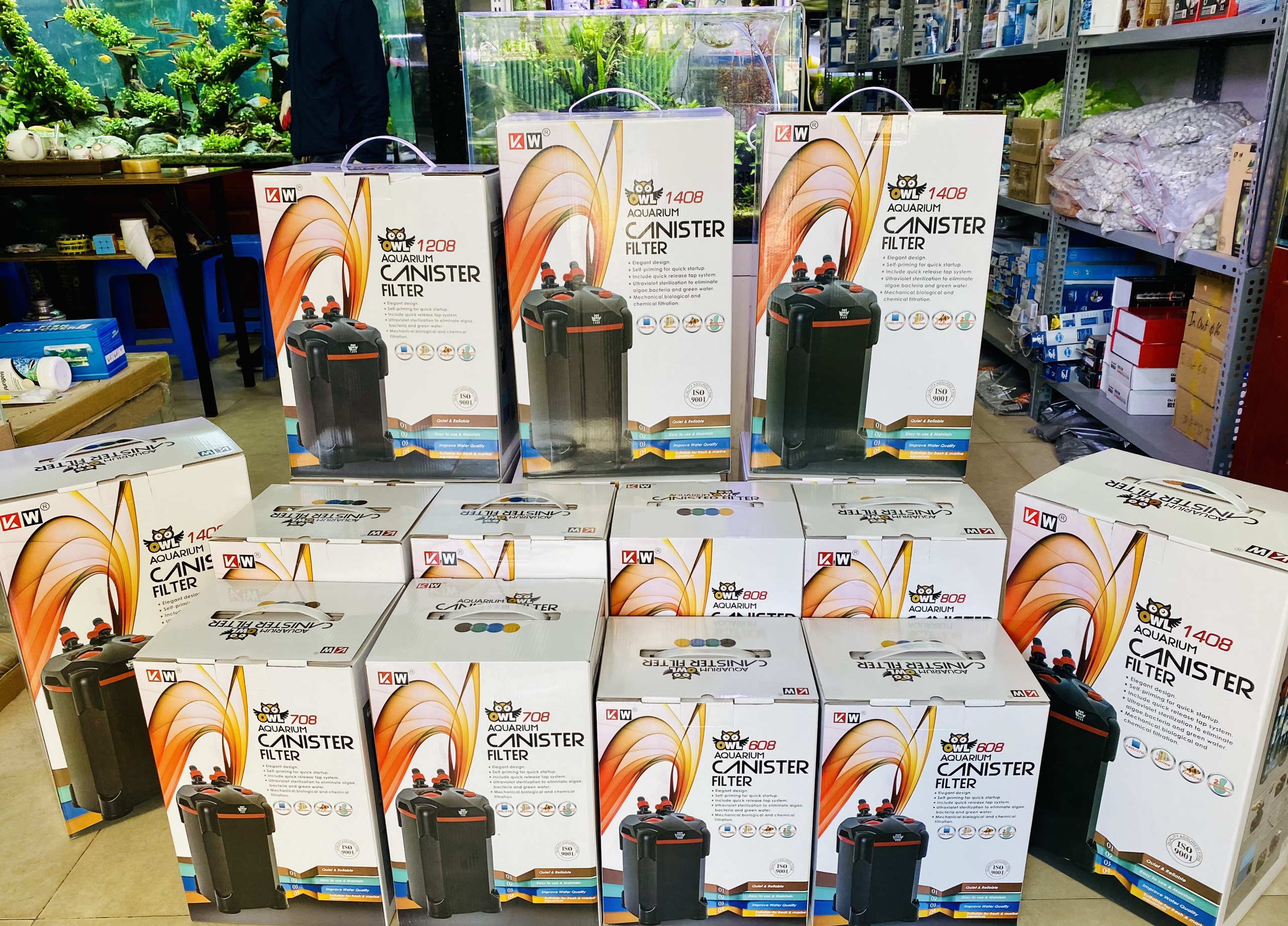 [HOÀN TIỀN 10%]LỌC THÙNG CHO BỂ CÁ DOPHIN KW OWL 1208