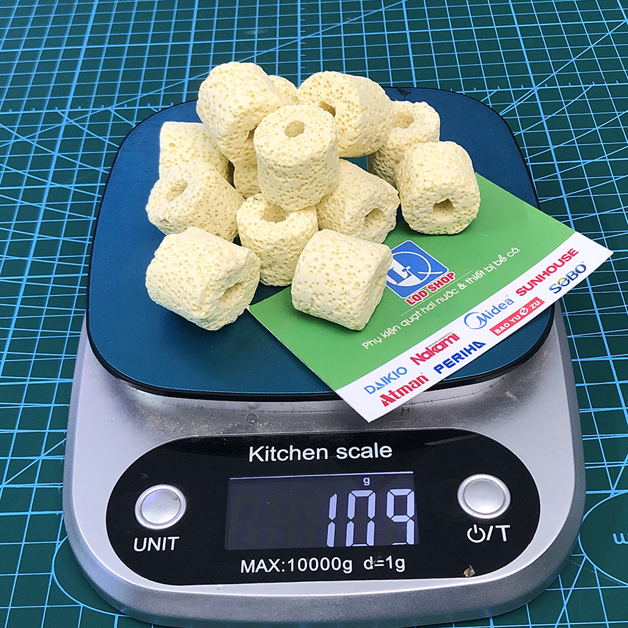 Sứ lọc bể cá, sứ trụ vàng | lọc nước bể cá (100Gram)