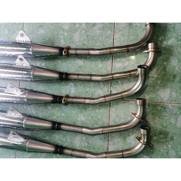 pô xe máy Wave móc cổ inox