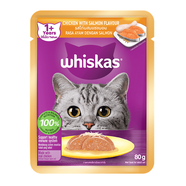 [CÓ VỊ MỚI] Pate Cho Mèo Whiskas gói 80g - Nhiều vị - [Nông Trại Thú Cưng]