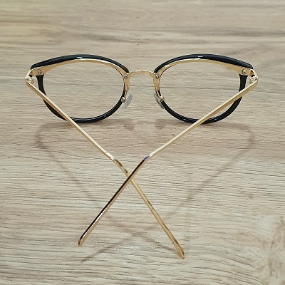 [HCM]Kính Giả Cận Form Tròn Gọng Khung Kim Loại Nhiễn Nhựa ( Gọng Bạc)