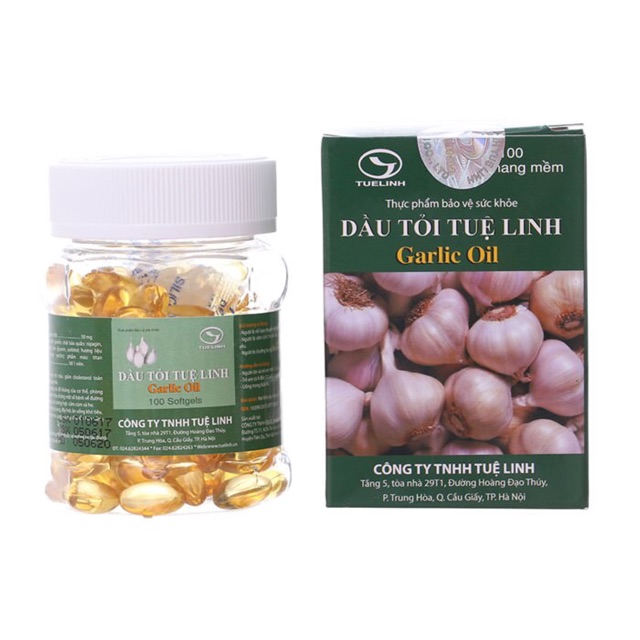 Dầu tỏi Tuệ Linh - 100 viên
