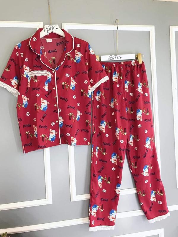 Bộ đồ pijama mặc nhà|Bộ mặc nhà kate lụa tiểu thư xinh xắn - Chất liệu mềm nhẹ, thoải mái, đường may tỉ mỉ, thiết kế trẻ trung
