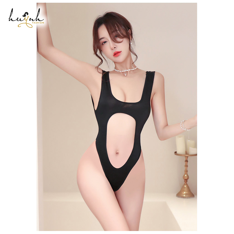 Bodysuit Trơn Cut Out Bụng Sexy - B57