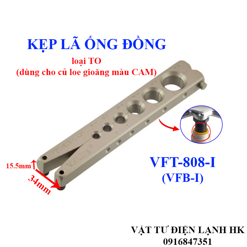 Kẹp lã giữ ống Value VFT-808-I hàng mới YOULZ YFT-808-I - Kẹp loe Value VFB-I
