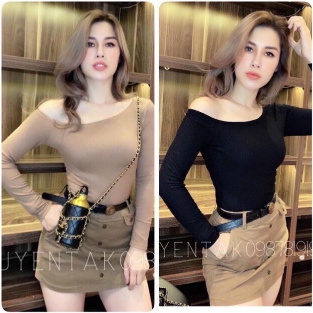 Áo lệch vai dài tay siêu hot