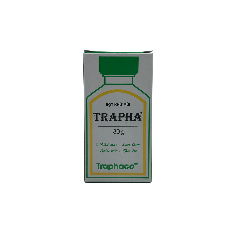 BỘT KHỬ MÙI HÔI CHÂN, GIÀY TRAPHA LỌ 30G