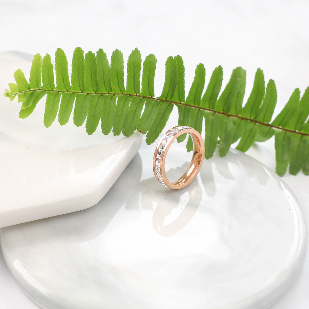Nhẫn Nam Nữ LAMY Eternity Ring Rose Gold 8022RG