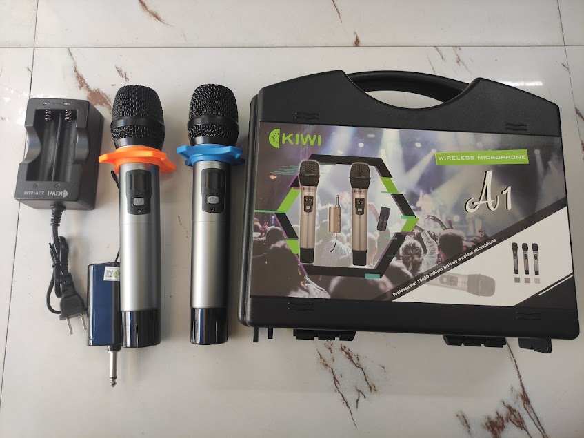 Micro karaoke không dây Kiwi A1 băng tần UHF