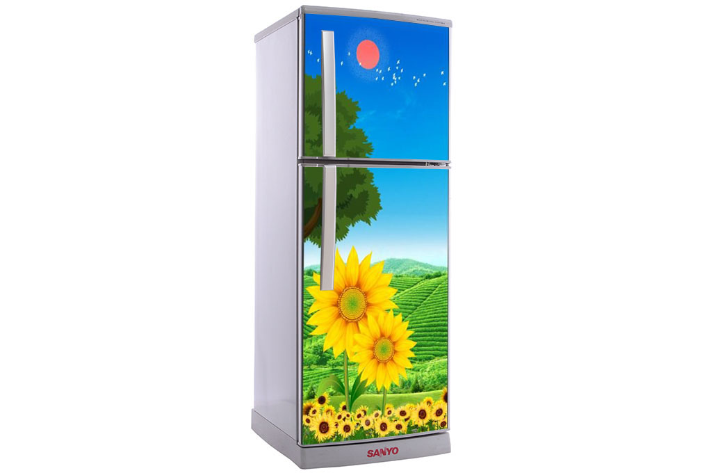 [HCM]Decal trang trí tủ lạnh mẫu Hoa Mặt Trời số 1
