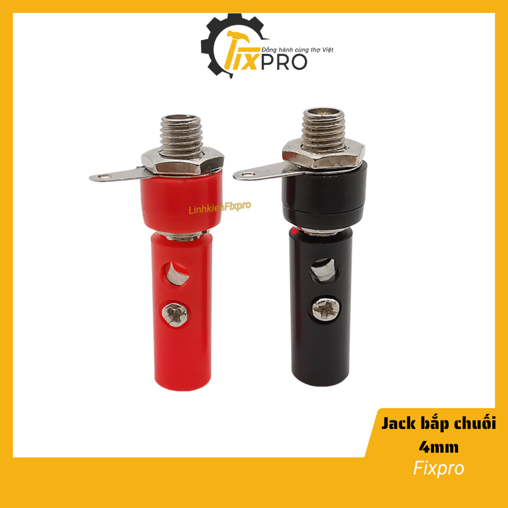 [5 cặp] Đôi jack bắp chuối cái 4mm đực+cái chất lượng tốt