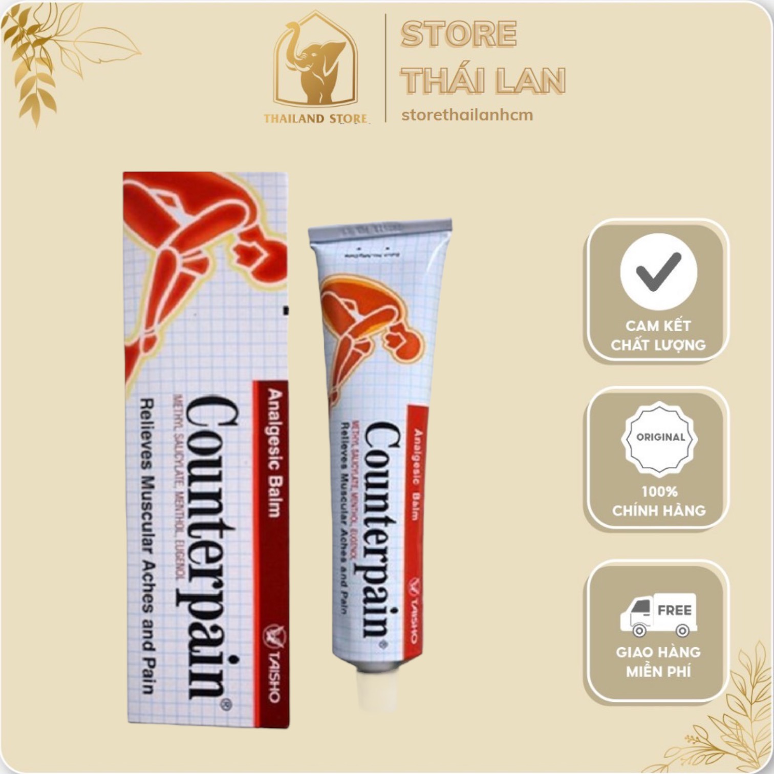 Dầu xoa bóp counterpain thái lan nóng - 60gram