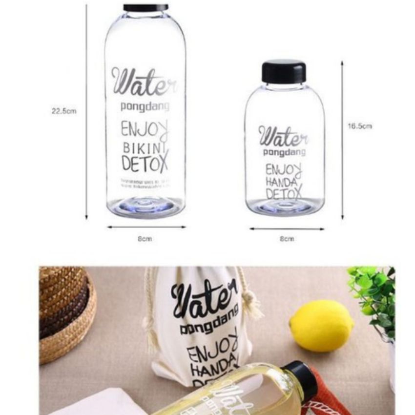 Bình Nhựa DeTox Đựng Nước Cao Cấp Đạt Tiêu Chuẩn
