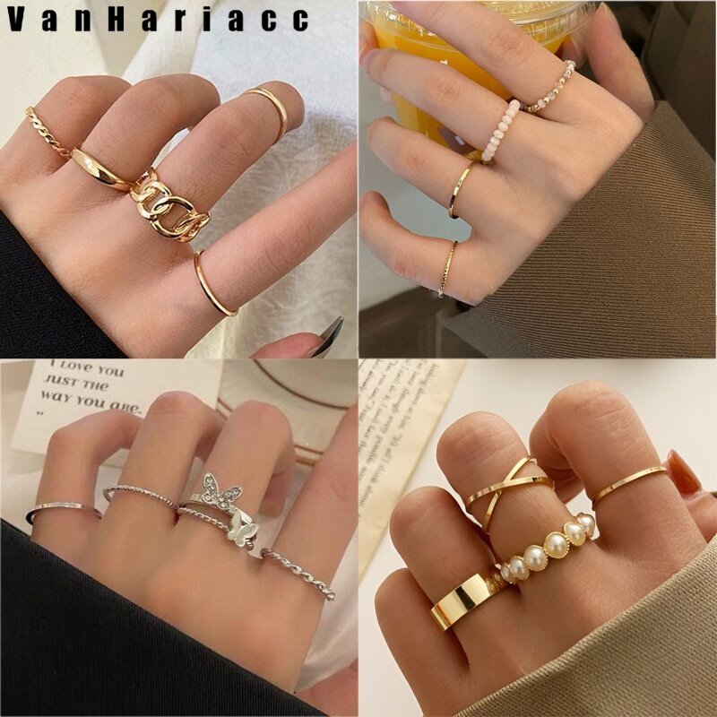 (MớI) Bộ NhẫN Đeo GiữA NgóN Tay