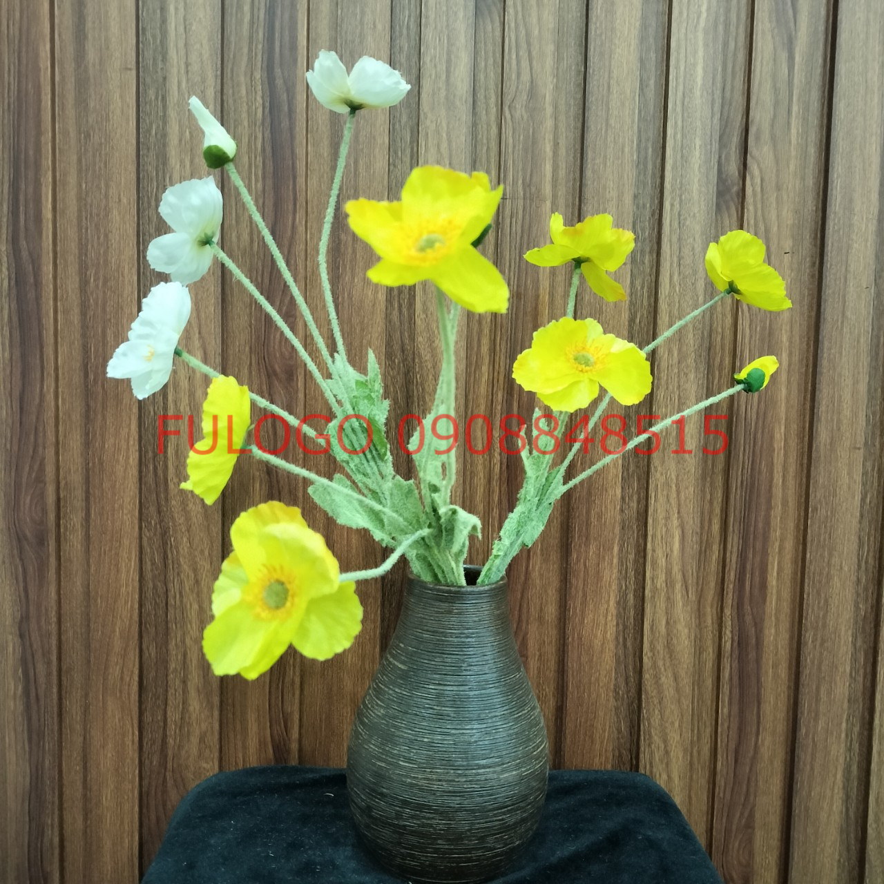 White ceramic printing vase 1-ceramic jar of fulogo