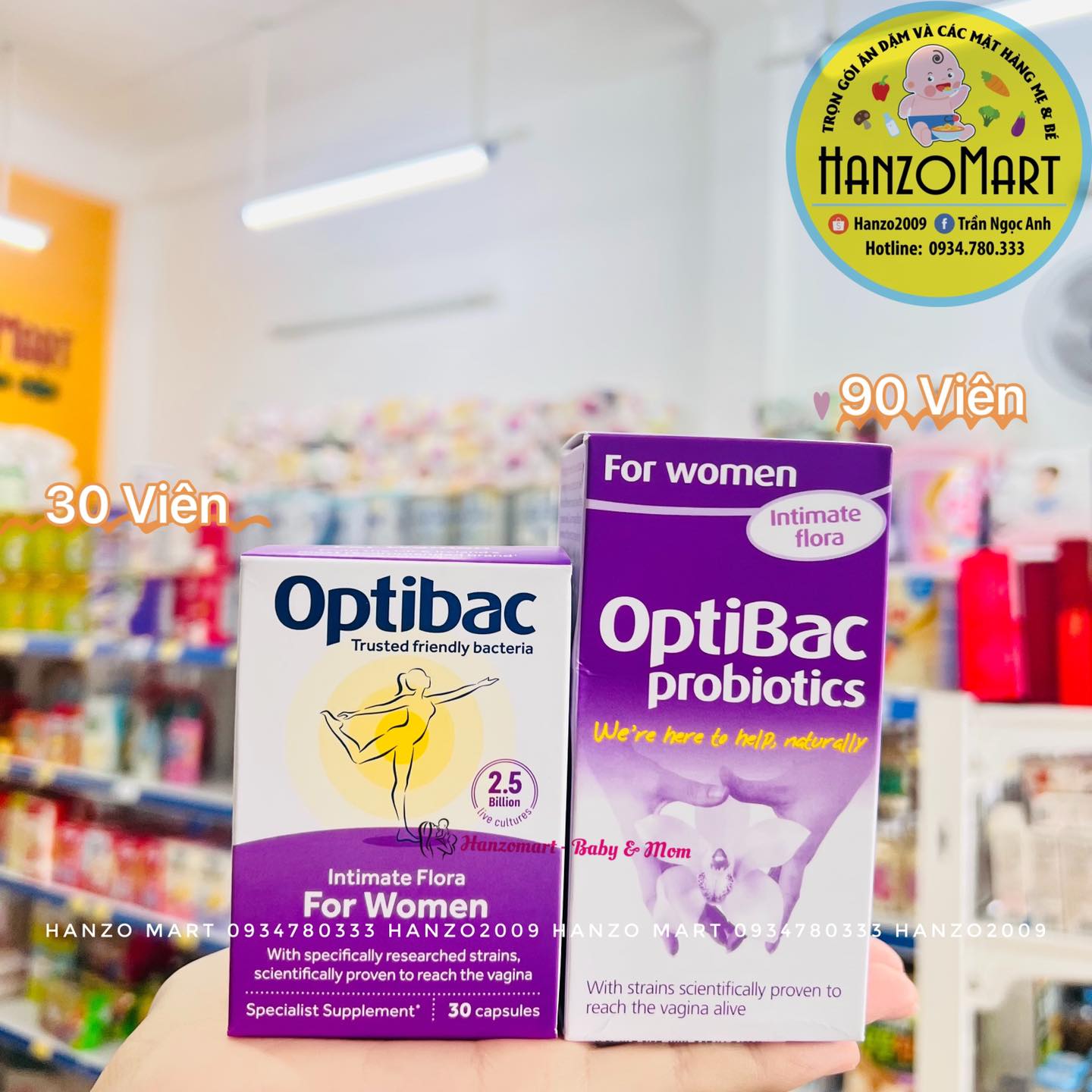 Men vi sinh Optibac tím (Optibac For Women)