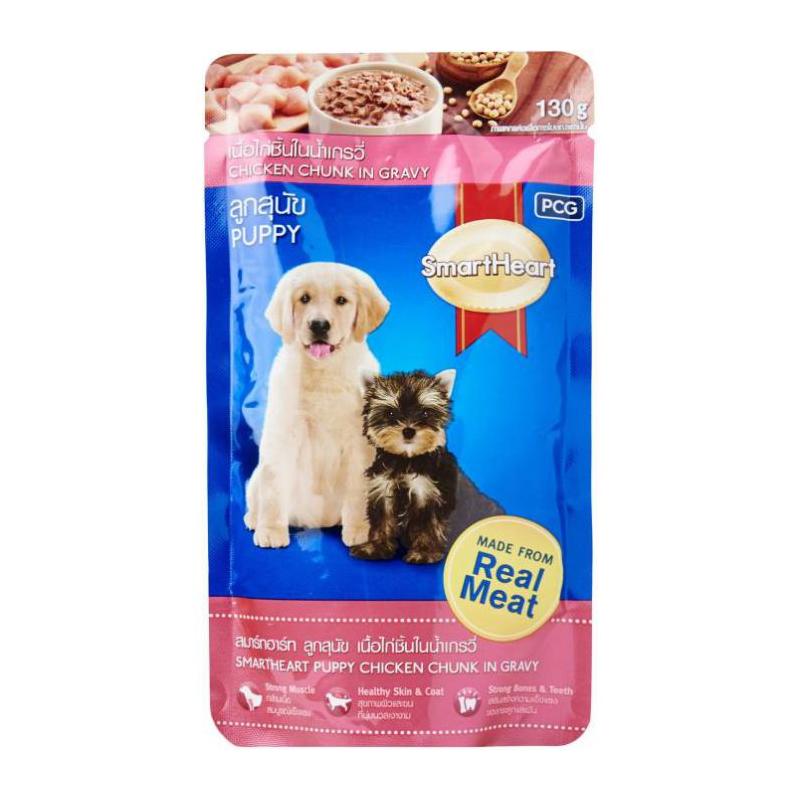 Thức Ăn Pate Cho Chó Con Vị Gà Smartheart Puppy 130Gr