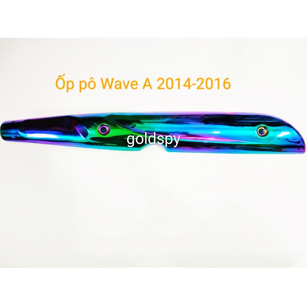 Ốp pô titan wave 50cc - Wave a 207-2019