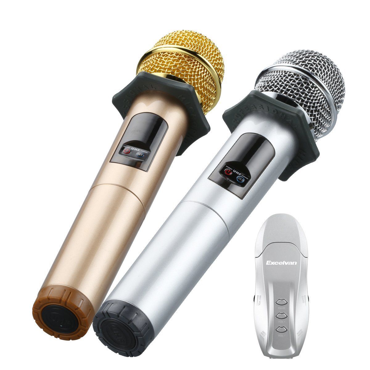 Mic Karaoke Không Dây Excelvan K18U (Mic đôi)/excelvan K18V(míc đơn)