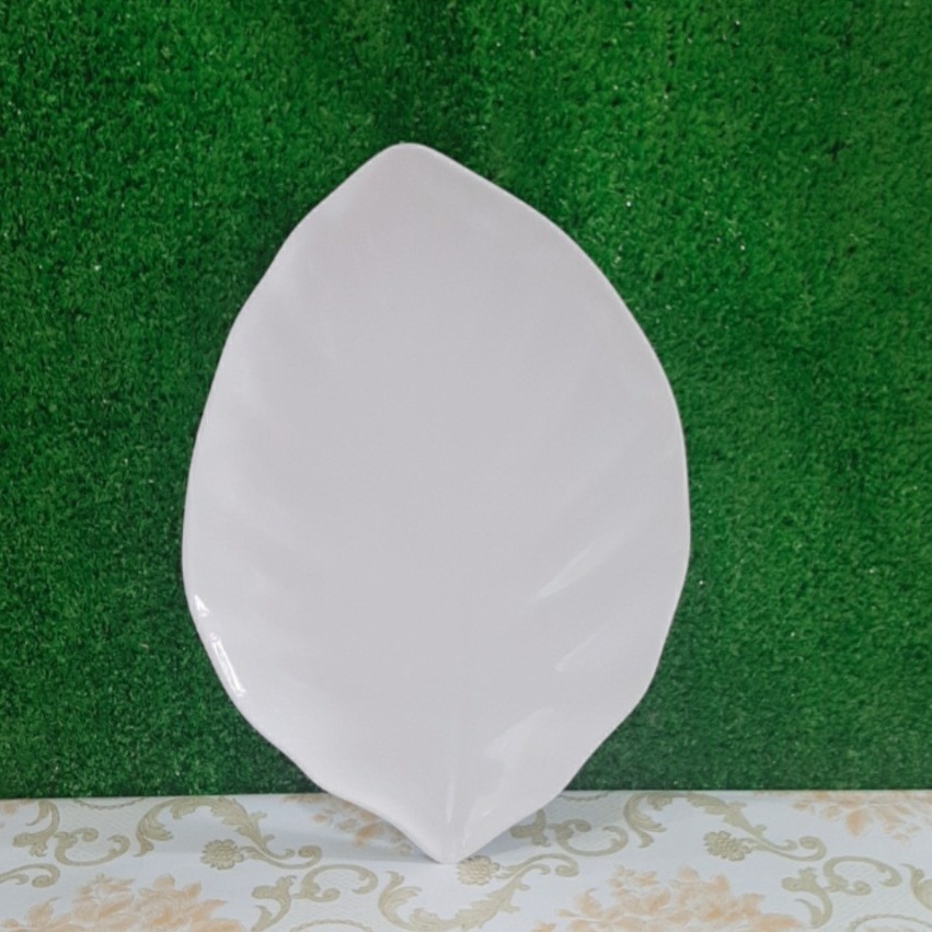 [HCM]Dĩa đựng trái cây melamine HXL08 hình chiếc lá Cao Cấp-Sang Trọng