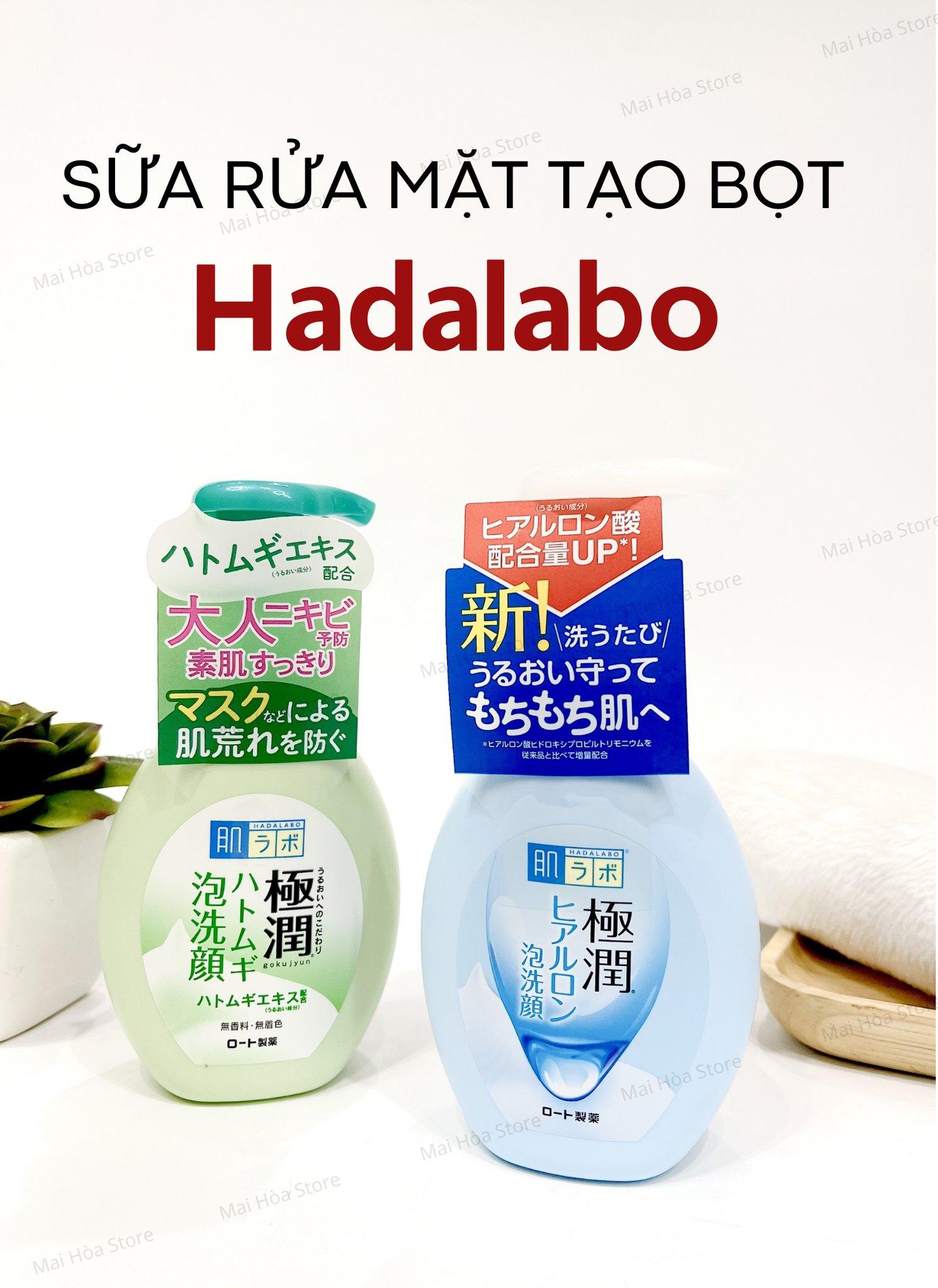 Sữa rửa mặt tạo bọt Rohto Hada Labo 160mL