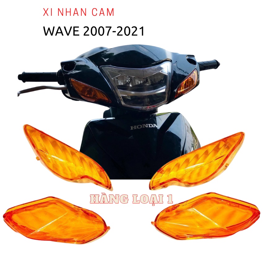 Nắp xi nhan Xe máy Wave a màu cam ( Bộ 4 nắp cả xi nhan trước và sau)