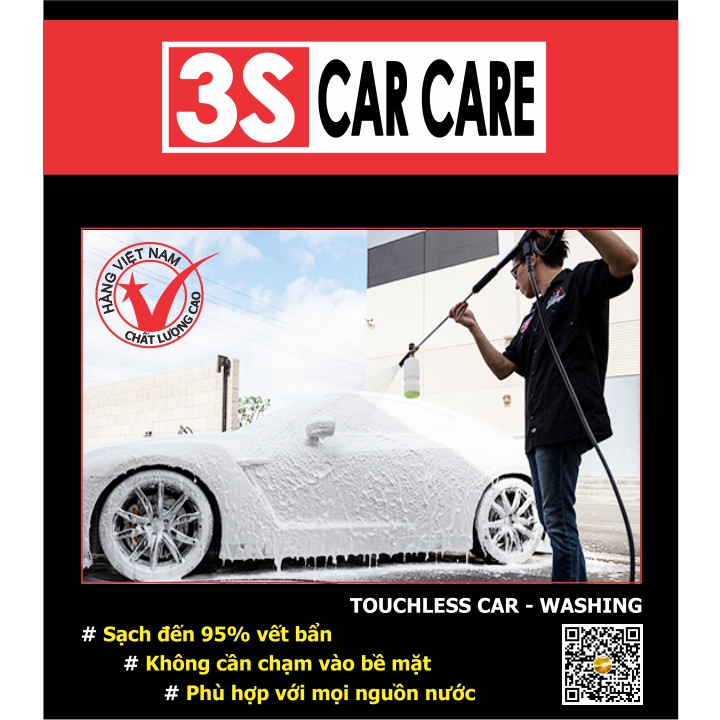 NƯỚC RỬA XE BỌT TUYẾT KHÔNG CHẠM 3S-30
