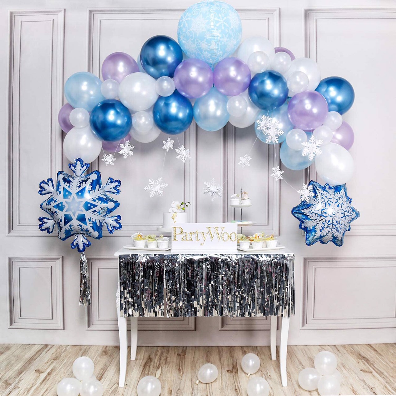 Bộ bong bóng trang trí sinh nhật elsa sec18