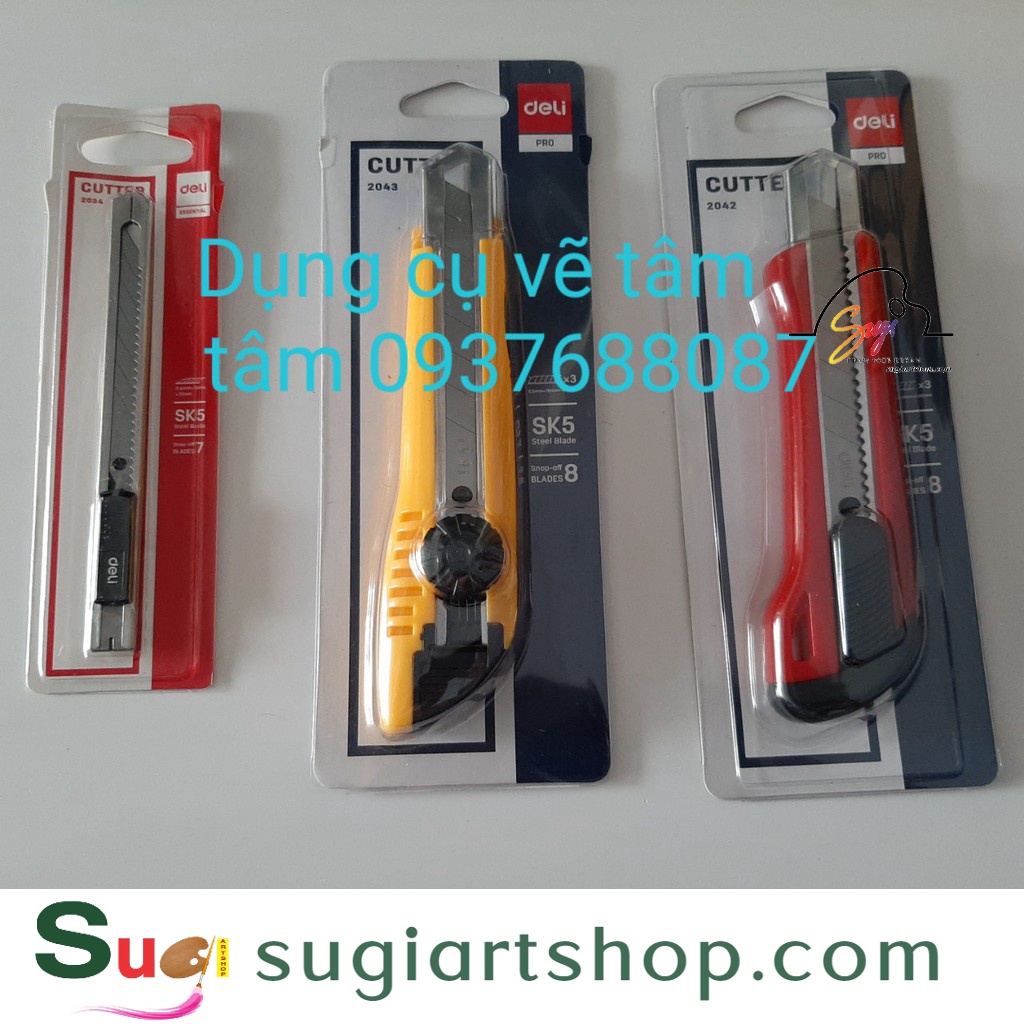 -Dao rọc giấy, Dao gọt chì Deli-