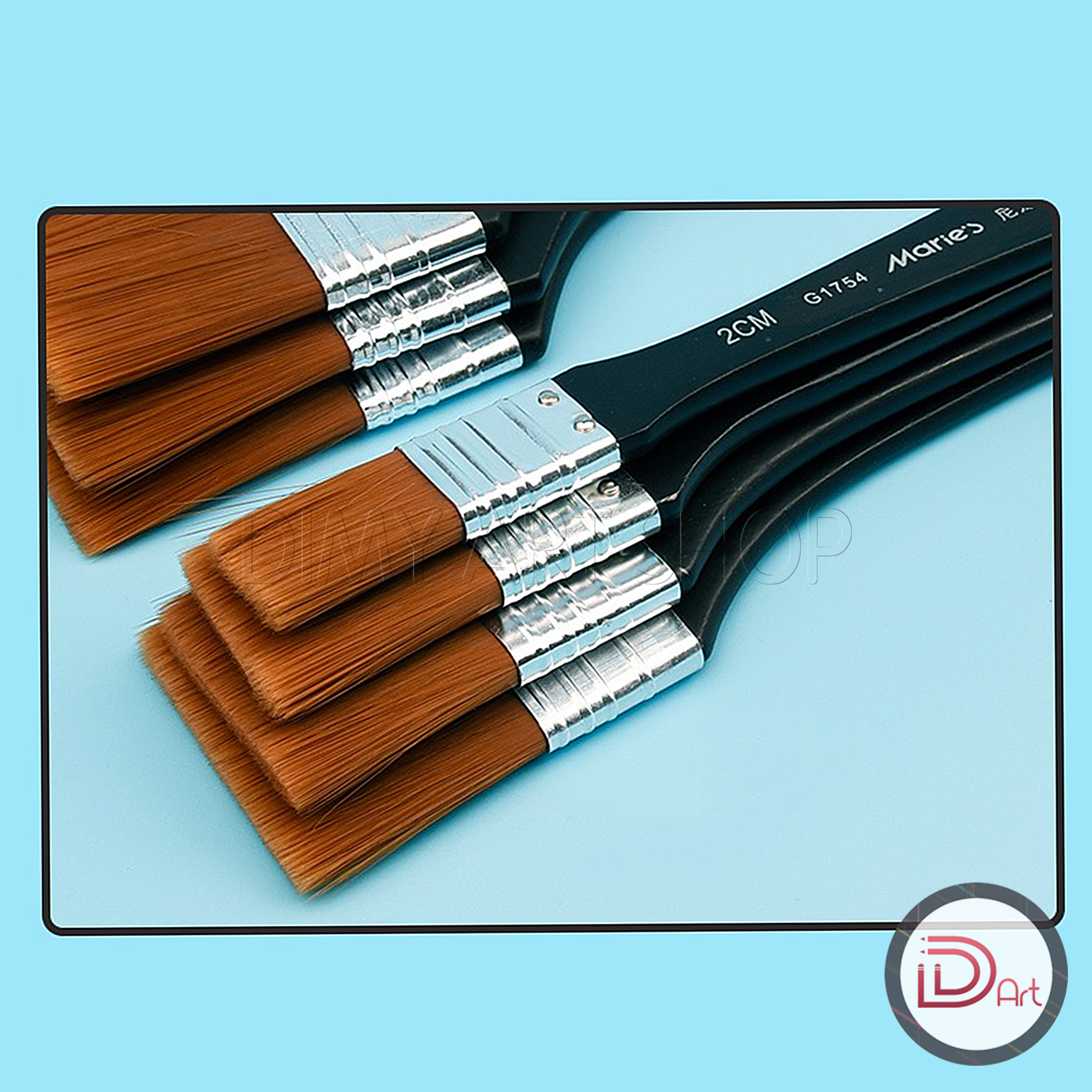 [DIMY ART] Chổi vẽ/panh xô Marie's Nylon, cán đen cao cấp