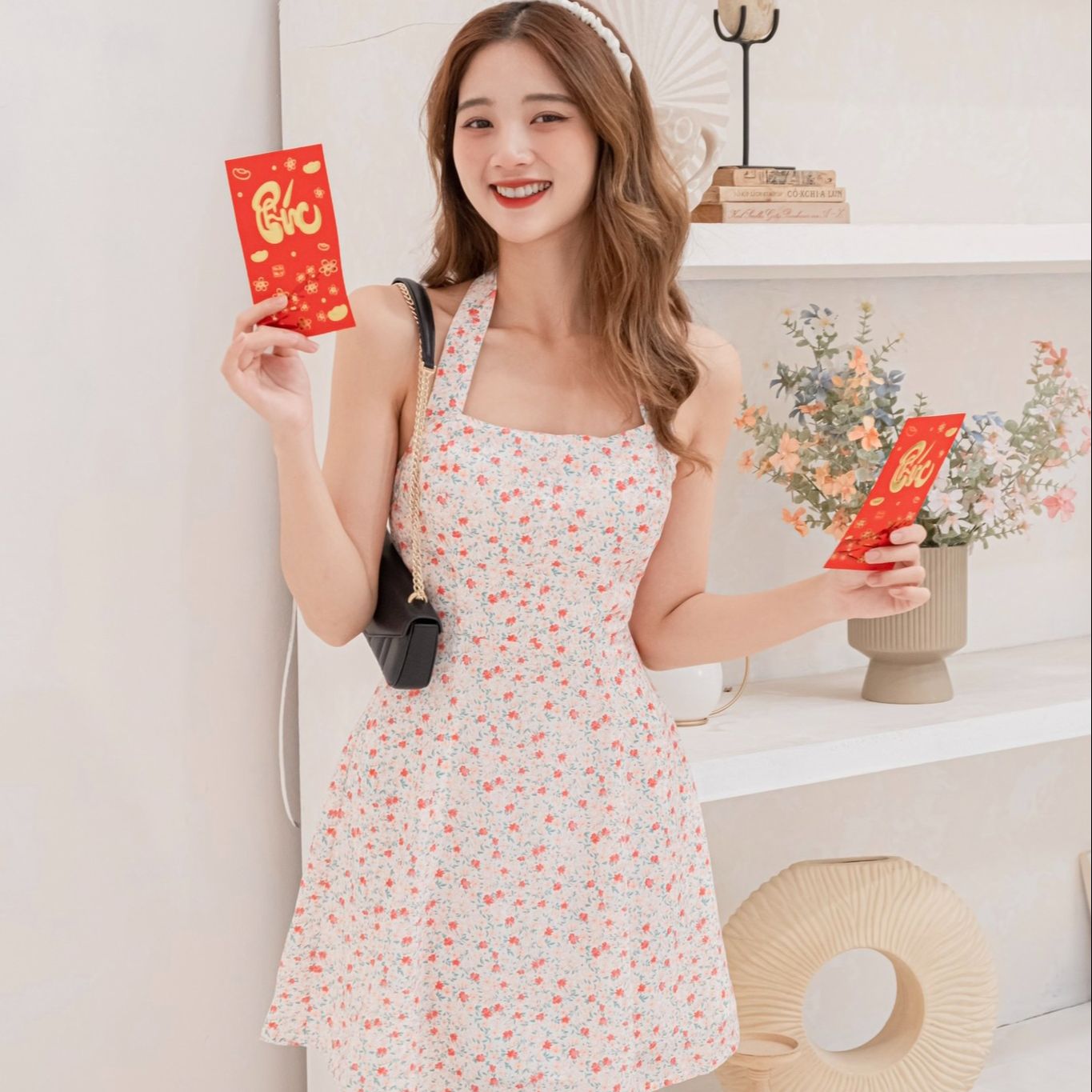 Đầm FLAVIA - Đầm cột cổ smocking eo
