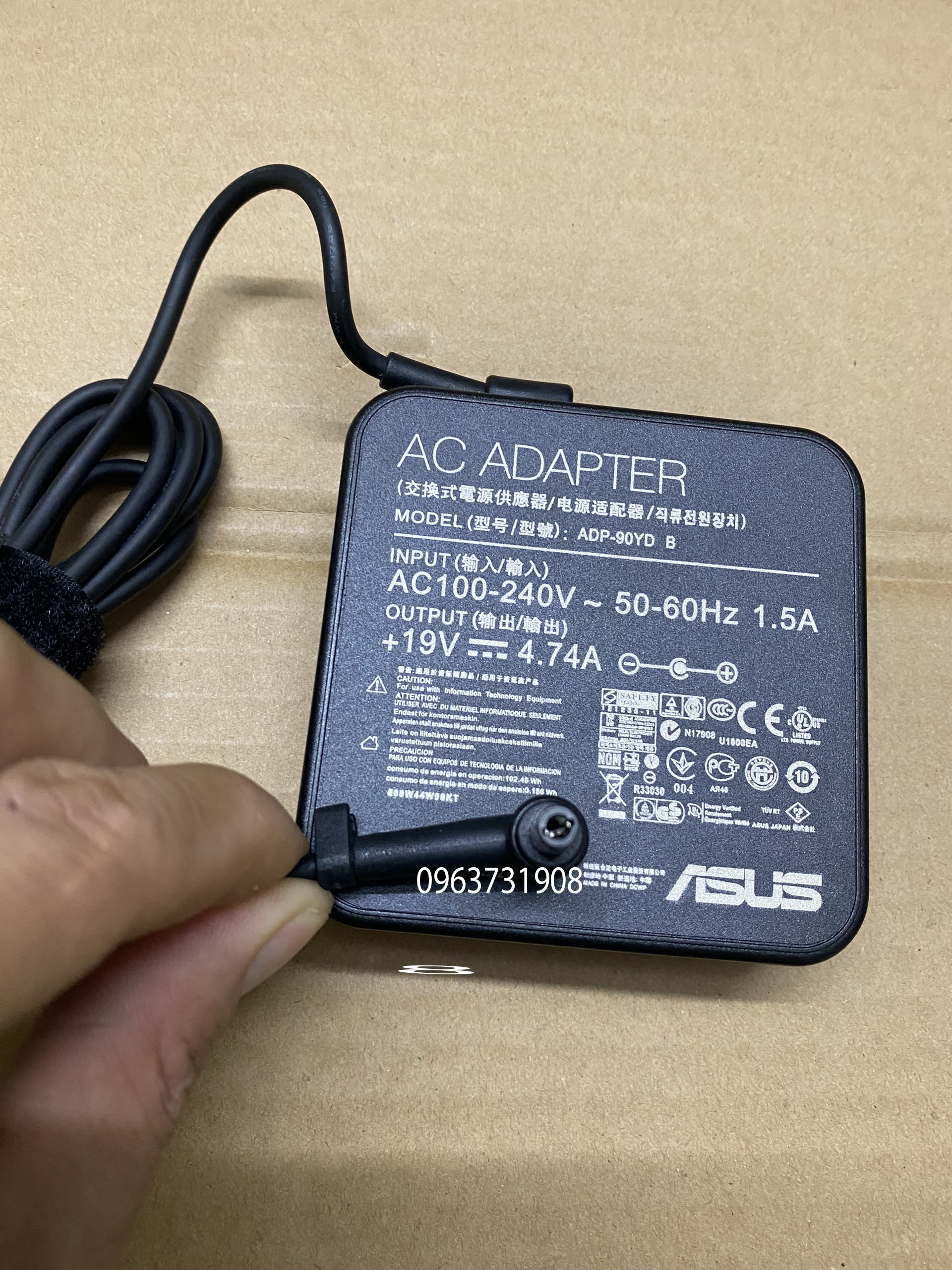Sạc laptop Asus 19v 4.74A zin