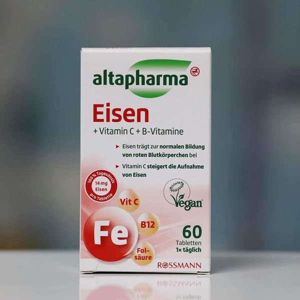 Hộp  SẮT Altapharma Eisen - tabletten CHUẨN ĐỨC