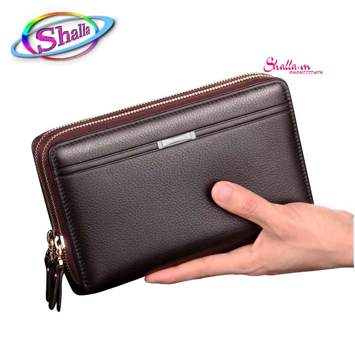 { SIÊU RẺ } Ví da thời Trang Nam - Ví dài cầm tay nam Lesin M1 Shalla { HÀNG MỚI VỀ }