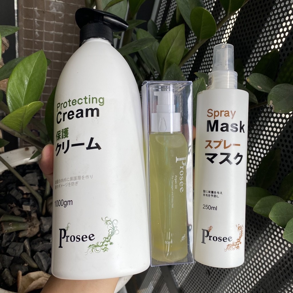 [Hcm]Combo Prosee Hair Care Spray and Essential Oil 1000Ml/250Ml/80Ml
