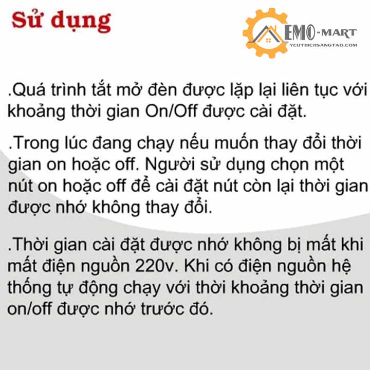 Công tắc hẹn giờ bật tắt luân phiên TM3C