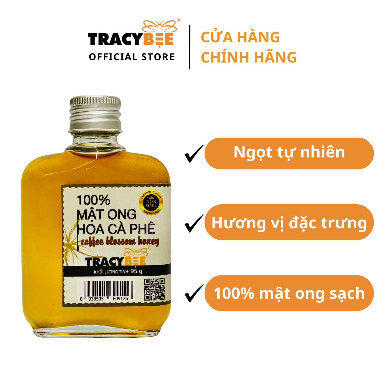 Mật ong hoa cà phê Tracybee 95G