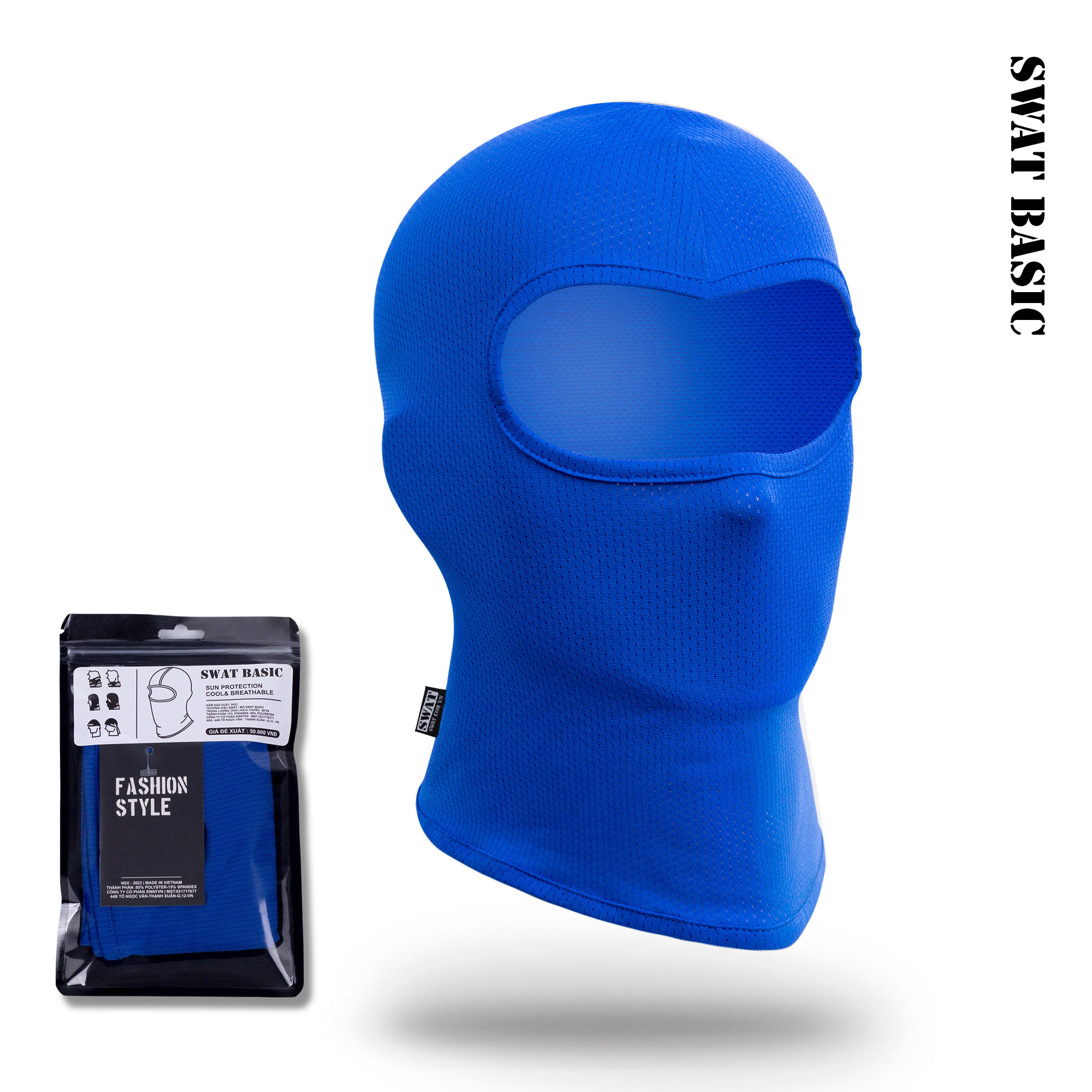 Khăn trùm ninja basic làm từ vải spandex co giãn 4 chiều (khăn phù hợp cho các hoạt động ngoài trời như shipper, phượt, leo núi, câu cá, dã ngoại)