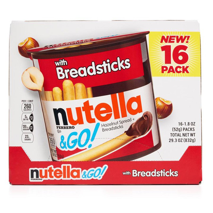 Bánh Que Chấm Nutella Ferrero With Breadsticks 52g