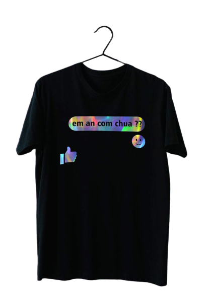 Áo phản quang bảy màu, áo phản quang Em ăn cơm chưa. Áo thun nam nữ, quần kaki, quần nữ, sét bộ mặc ở nhà, áo thun tay dài, quần jean ống rộng