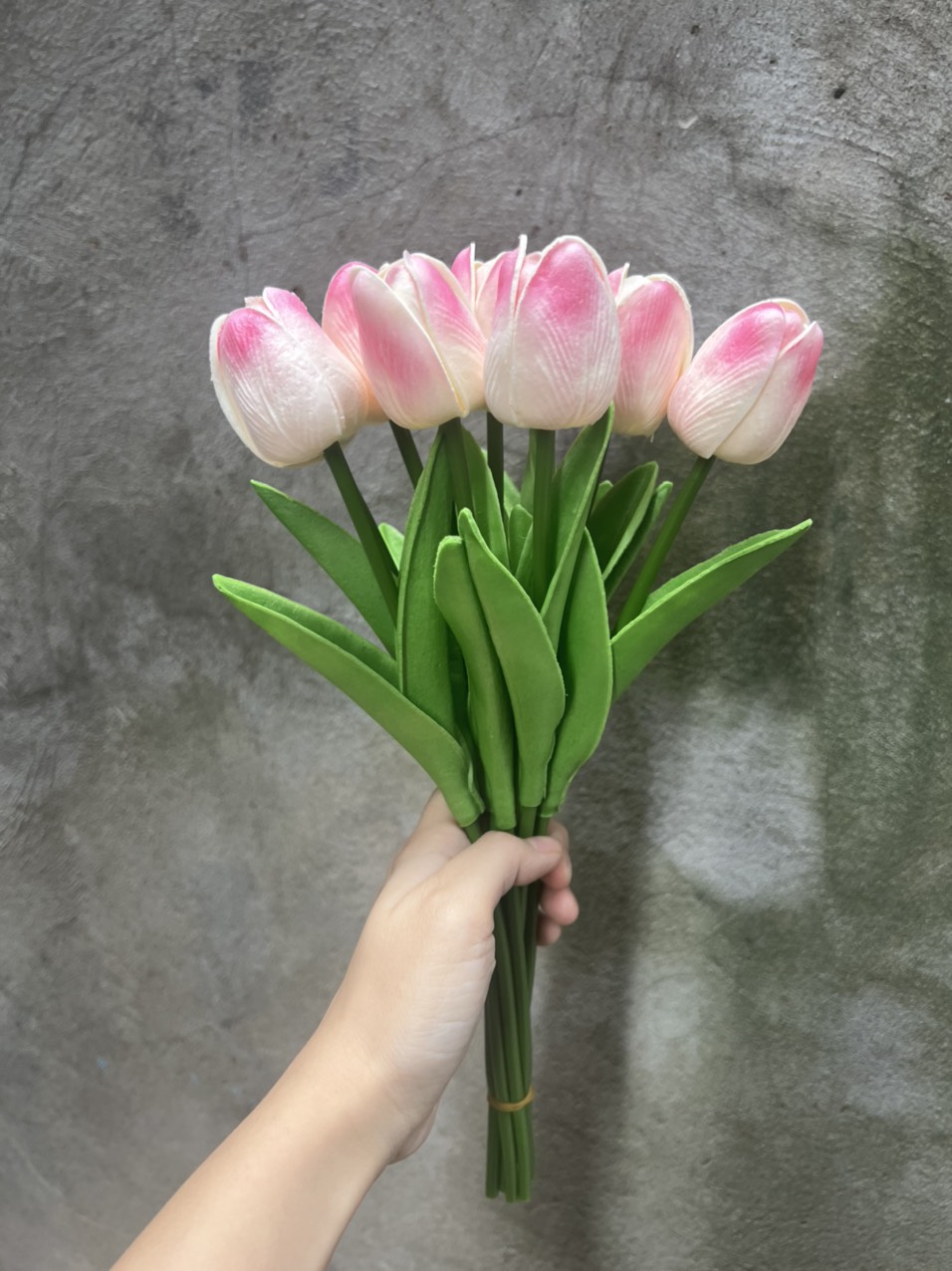 Hoa Tulip Giả Giống Thật Nhiều Màu Trang Trí Nhà Cửa, phụ kiện chụp ảnh, hoa cưới sang trọng